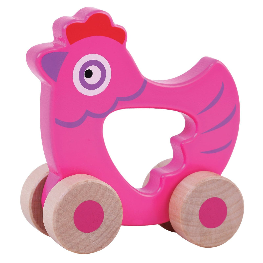 Jumini| Push Along Friends - Hen | Earthlets.com |  | play wooden