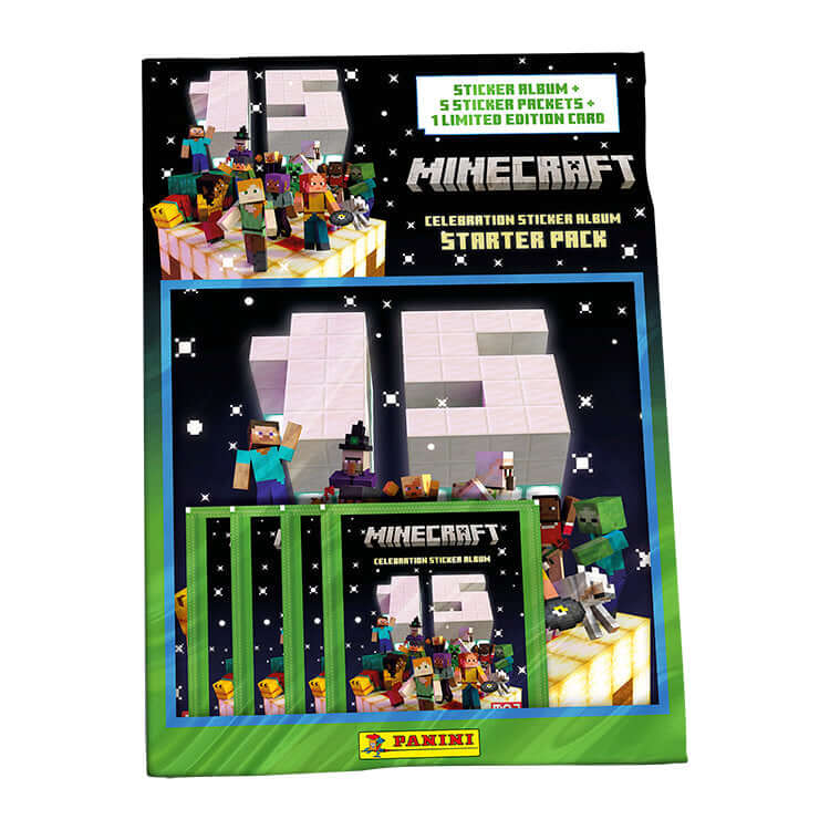 Collection d'autocollants Minecraft 15 Célébration