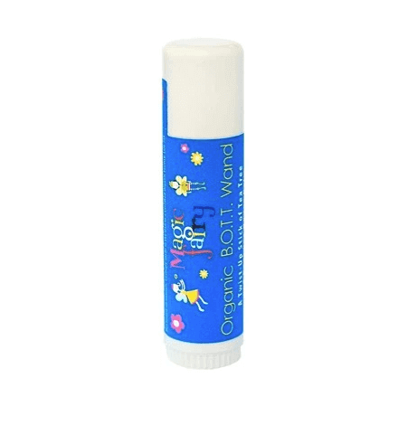 Organic Nappy Balm Wand in a blue tube, ideal for skin care and soothing applications.