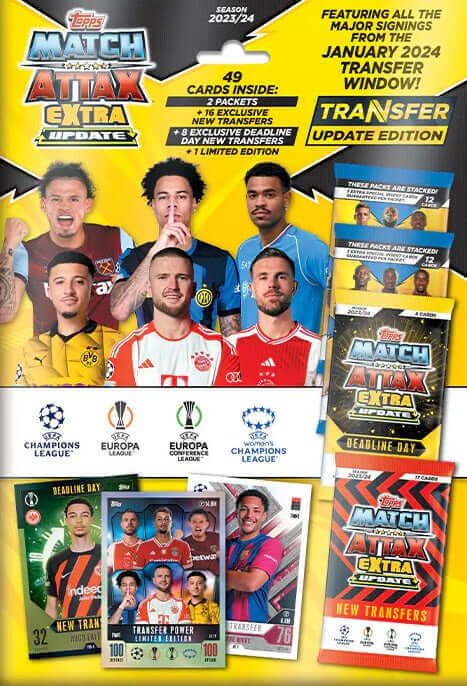 Topps EURO 2024 Match Attax Trading Cards - Mega Tin Set + 10 Bonus Packs