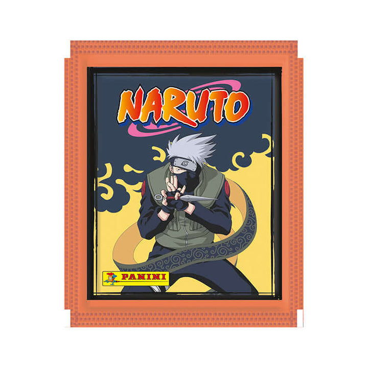 Naruto Sticker Collection by Panini featuring Kakashi character in vibrant design, ideal for fans of the Manga series.