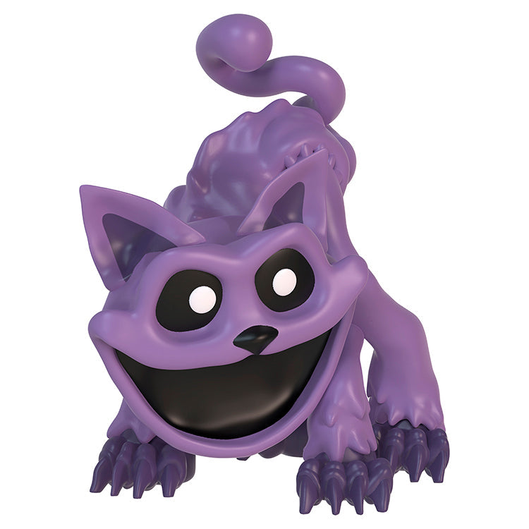 Poppy Playtime Series 4 Smiling Critters Mystery Minifigures CatNap minifigure in a playful crawling pose.