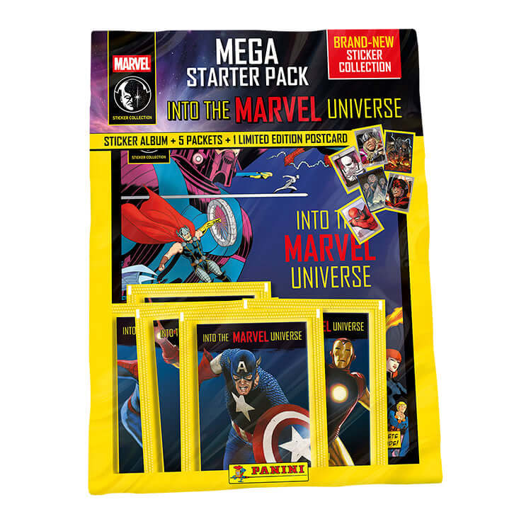 Collection D'Autocollants Marvel Universe - Album Panini Avec 216 Autocollants + Cartes Postales Limitée