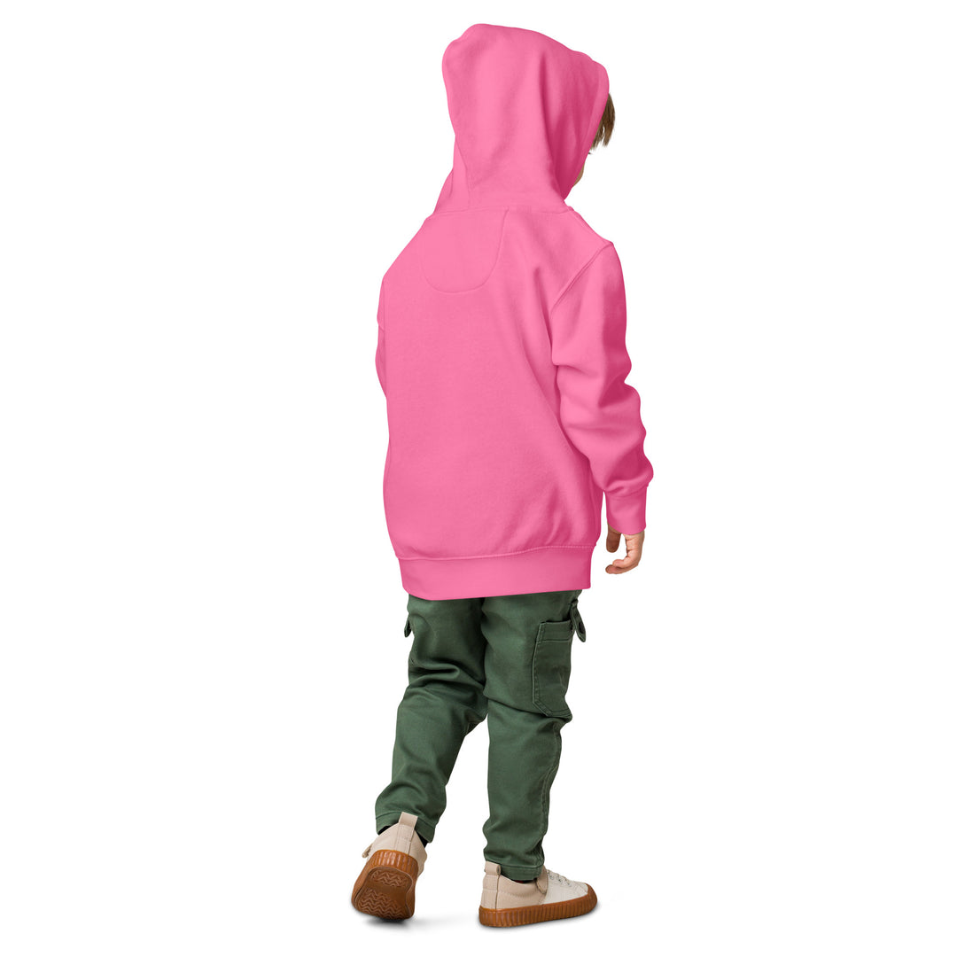 XP Grinder Toddler fleece pullover hoodie in pink, perfect for keeping little ones warm and comfy.