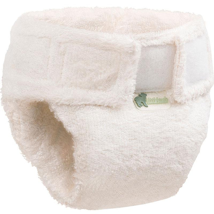 Bamboo nappy by LittleLamb with adjustable Velcro, soft texture, and Oeko-tex certification for babies 7lbs-20lbs.