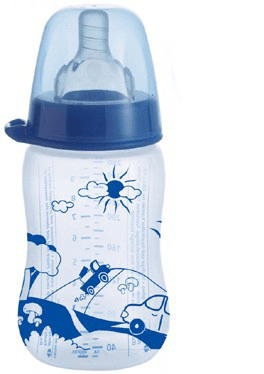 NipWide Neck Baby Bottle Trendy Blue - 280 mlfeeding & accessoriesEarthlets