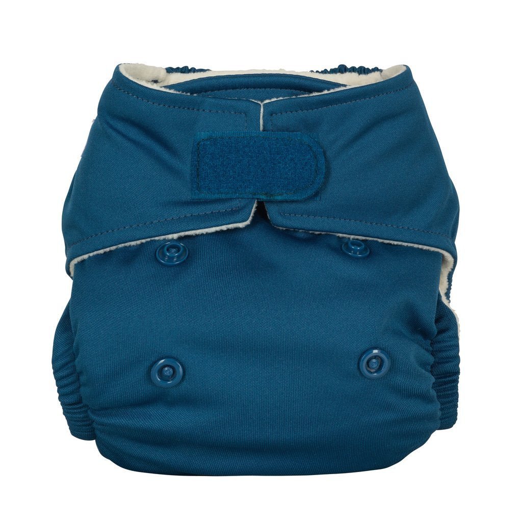 Baba + BooOne Size Reusable Nappy - PlainColour: Midnightreusable nappies all in one nappiesEarthlets