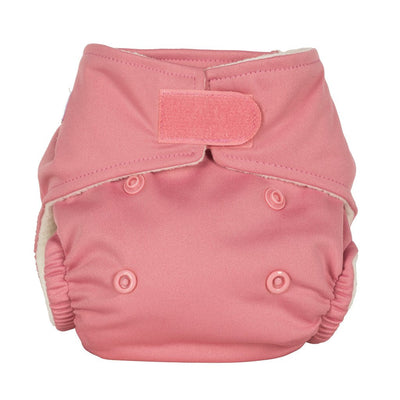 Baba + BooOne Size Reusable Nappy - PlainColour: Rosereusable nappies all in one nappiesEarthlets