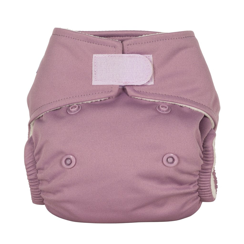 Baba + BooOne Size Reusable Nappy - PlainColour: Wisteriareusable nappies all in one nappiesEarthlets