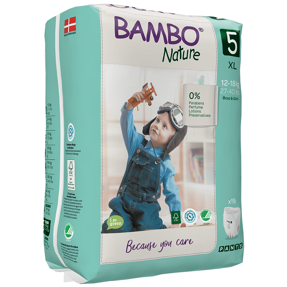 Bambo Nature| Size 5 Pants - 19 pack | Earthlets.com |  | disposable nappies size 5