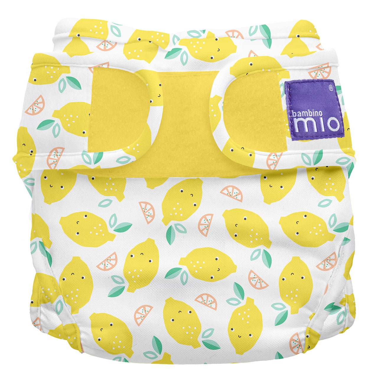Bambino MioMioduo Reusable Nappy CoverSize: Size 1Colour: Lemon Dropreusable nappies nappy coversEarthlets