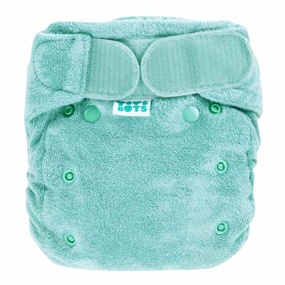 Tots BotsBamboozle Stretch NappyColour: MossSize: Size 1 (6-18lbs)reusable nappiesEarthlets