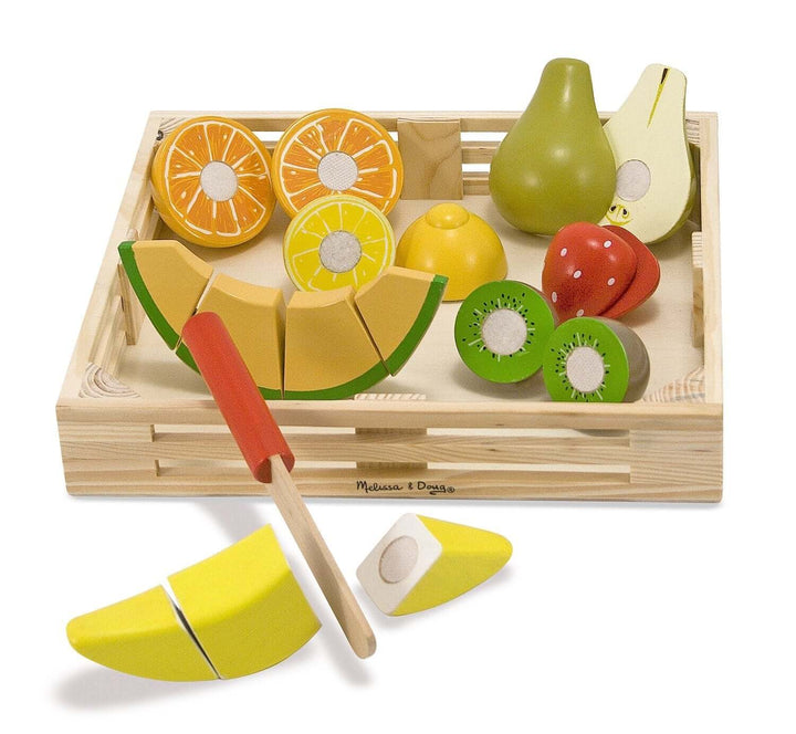 Melissa & Doug Wooden Cutting Fruit play educational toys Earthlets